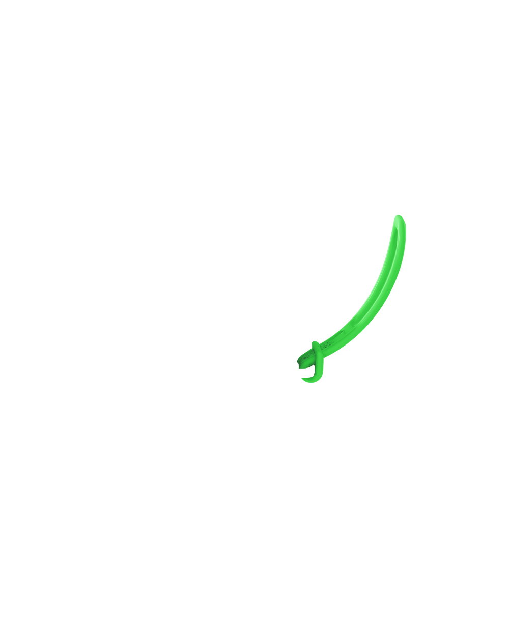 supersized-strap in Neon Green