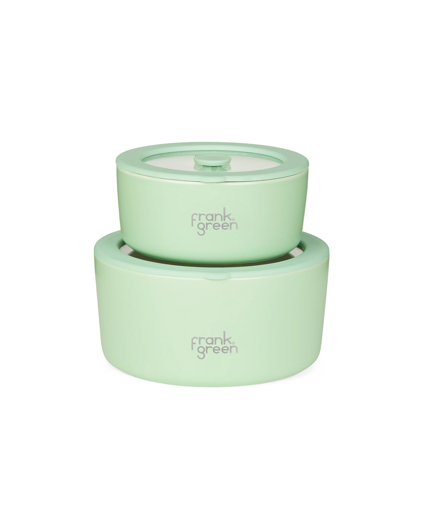 Porcelain Bowls with Glass Lids (2 Pack) - 700ml & 1500ml