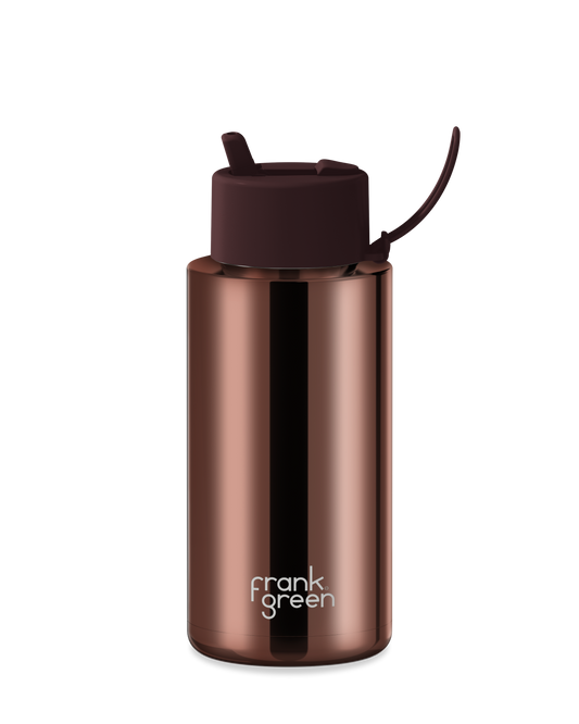 34oz Chrome Ceramic Reusable Bottle
