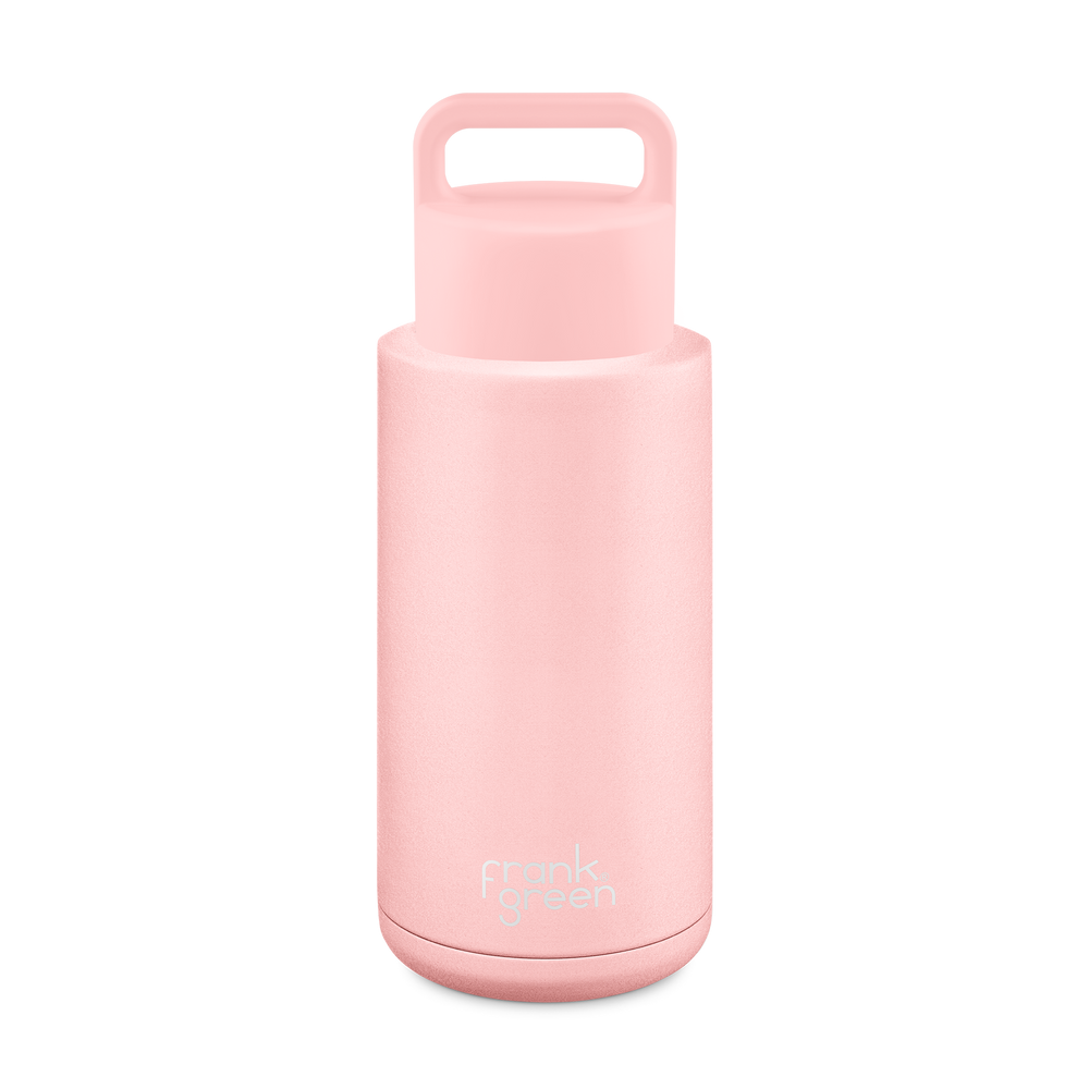 Ceramic Reusable Bottle (Grip Finish) with Grip Lid - 34oz / 1,000ml
