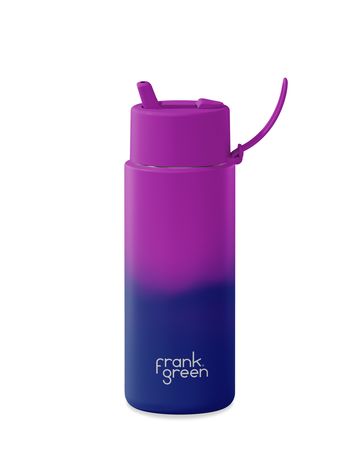 34oz SS Single Wall Bottle Colour Change with Flip Straw Lid