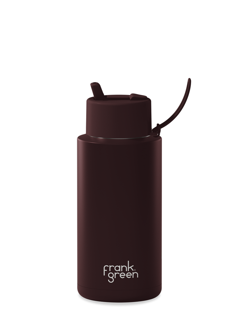 Ceramic Reusable Bottle - 34oz / 1,000ml - Chocolate