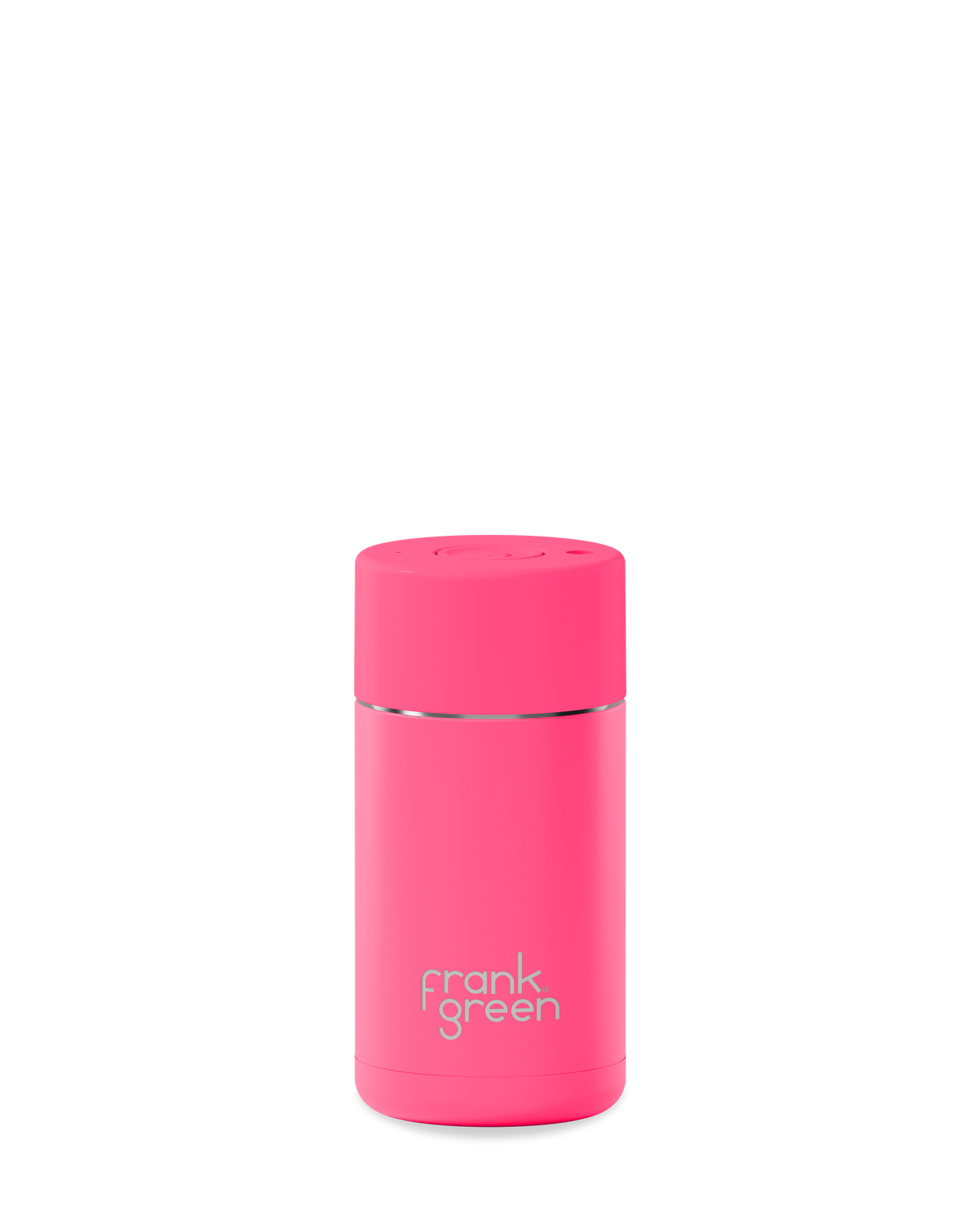 Ceramic Reusable Cup - 12oz / 355ml - Neon Pink