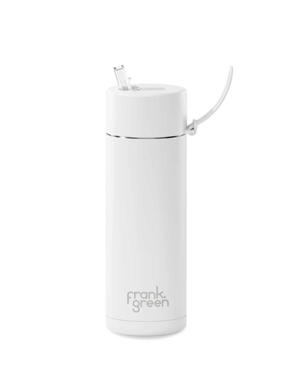 20oz reusable water bottle with Straw Lid in Cloud
