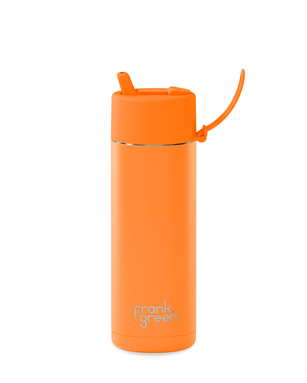 Ceramic Reusable Bottle - 20oz / 595ml - Neon Orange