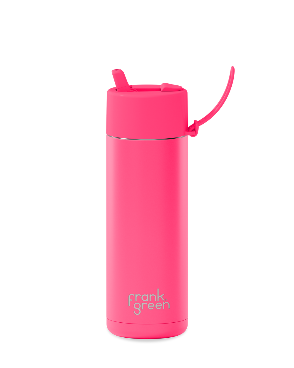 Ceramic Reusable Bottle - 20oz / 595ml - Neon Pink