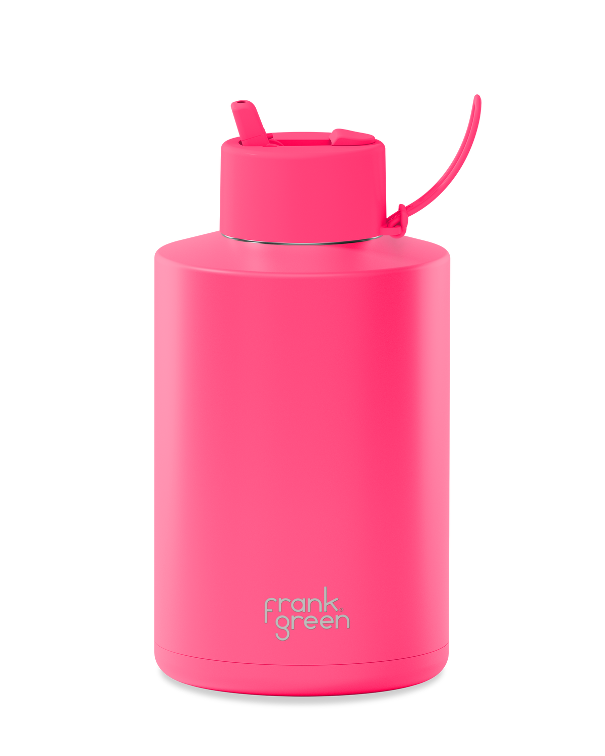 Ceramic Reusable Bottle - 68oz / 2,000ml - Neon Pink