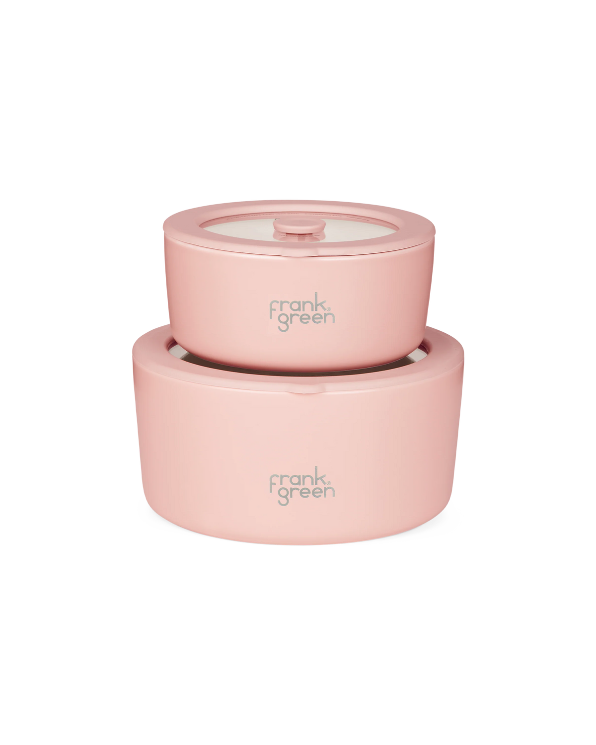 Porcelain Bowls with Glass Lids (2 Pack) - 700ml & 1500ml