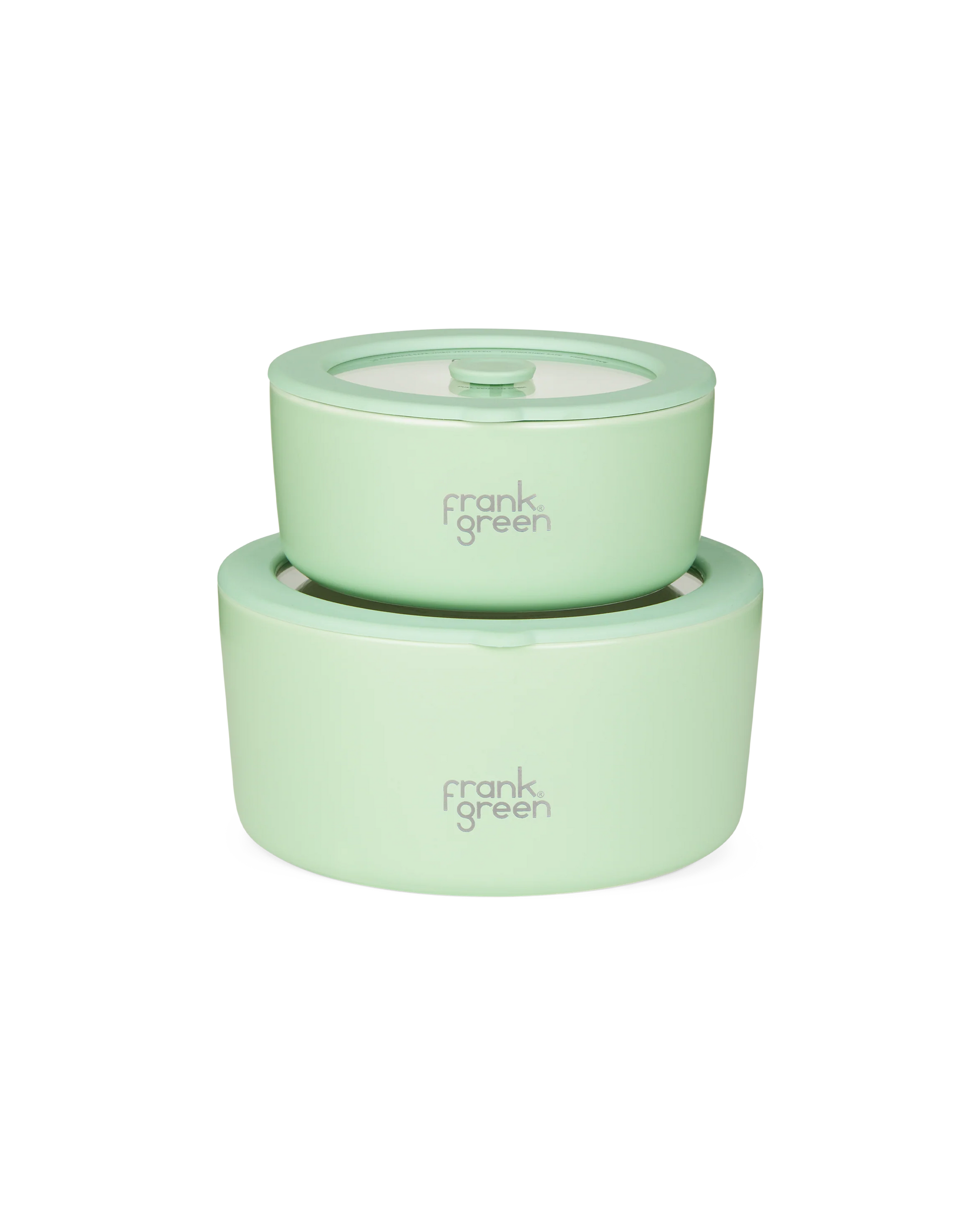 Porcelain Bowls with Glass Lids (2 Pack) - 700ml & 1500ml